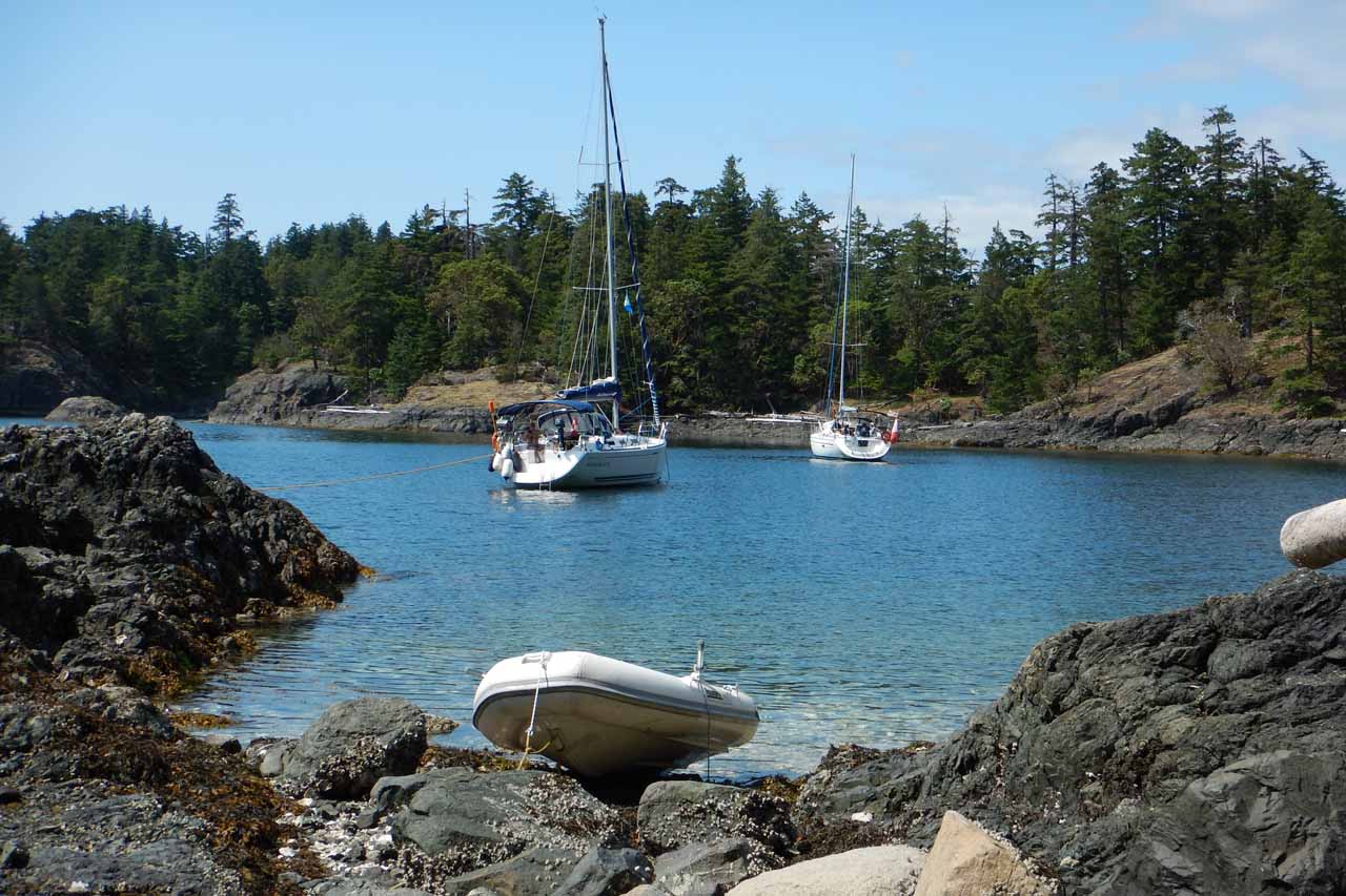 Medizin an Bord - Ankern vor einer unbewohnten Insel Kanadas.