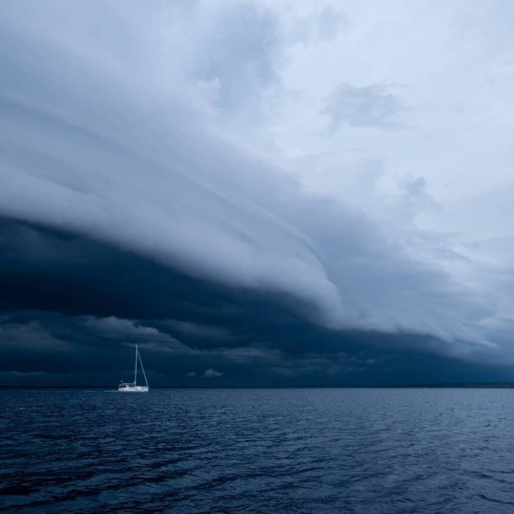 Wetterfront in Kroatien