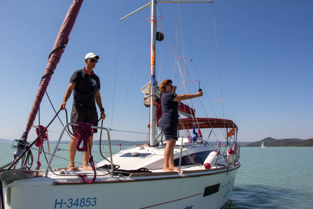 Windmessung auf Startschiff